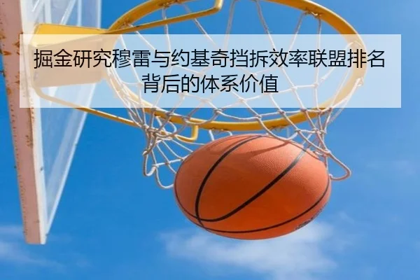 掘金研究穆雷与约基奇挡拆效率联盟排名背后的体系价值